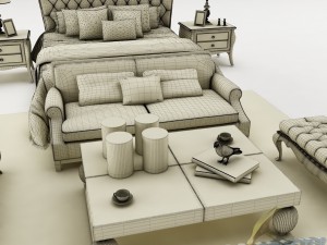bedroom set 021 Modelo 3D
