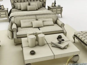 Schlafzimmerset 021 3D Modell