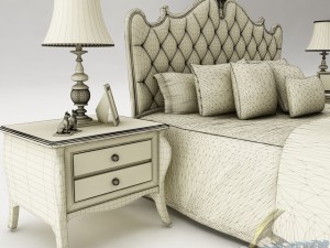 bedroom set 021 Modelo 3D