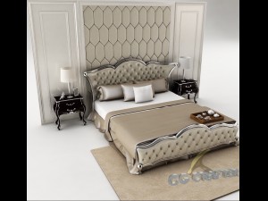 bedroom set 023 3D Model
