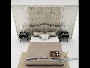 bedroom set 023 3D Model