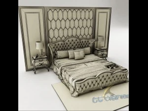 bedroom set 023 3D Model
