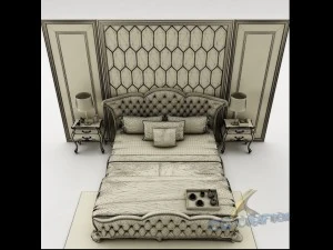 bedroom set 023 3D Model