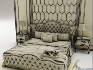 bedroom set 023 3D Model