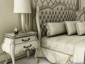 bedroom set 023 3D Модель
