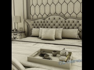 bedroom set 023 3D Модель