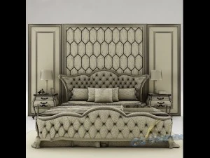 bedroom set 023 3D Model
