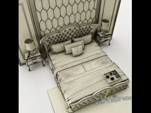 bedroom set 023 3D Model