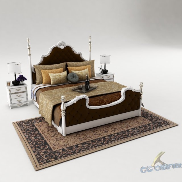 bedroom set 023 Modèle 3D .c4d .max .obj .3ds .fbx .stl .blend 