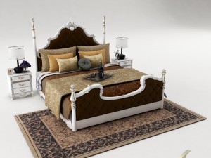 bedroom set 023 Modello 3D