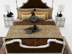 bedroom set 023 3D Model