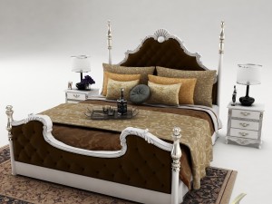 bedroom set 023 Modèle 3D