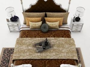 bedroom set 023 3D Model
