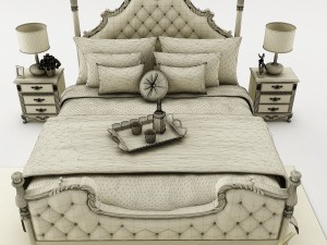 bedroom set 023 Modèle 3D