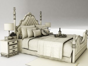 bedroom set 023 Modèle 3D