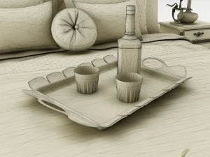 bedroom set 023 3D Model