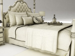 bedroom set 023 Modèle 3D