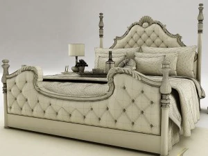 bedroom set 023 3D Model