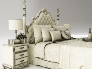 bedroom set 023 Modèle 3D