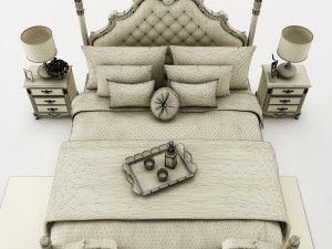 bedroom set 023 Modèle 3D