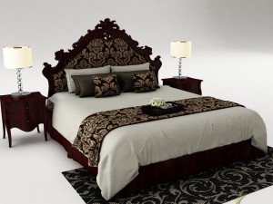 bedroom set 024 3D Model