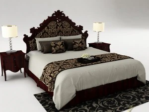 gruppo camera da letto 024 Modello 3D