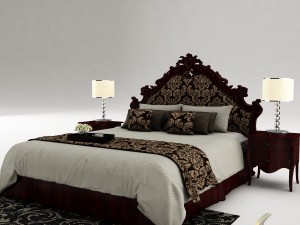 bedroom set 024 Modèle 3D