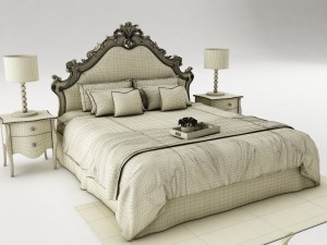 bedroom set 024 Modèle 3D