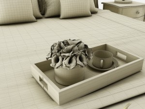 bedroom set 024 Modèle 3D