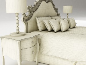 bedroom set 024 Modèle 3D