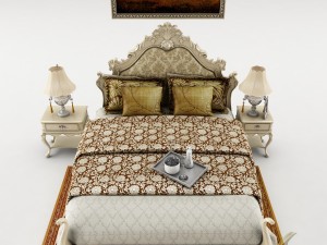 bedroom set 025 Model 3D