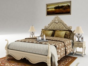 bedroom set 025 Model 3D