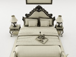 bedroom set 025 Model 3D