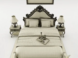 bedroom set 025 3D Model