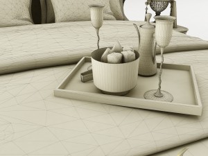 bedroom set 025 Model 3D