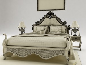 bedroom set 025 Model 3D