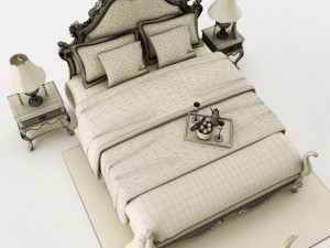 bedroom set 025 Model 3D