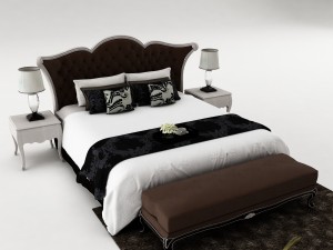 bedroom set 026 Modello 3D
