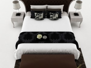 bedroom set 026 Model 3D