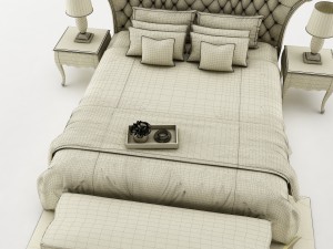 bedroom set 026 Model 3D