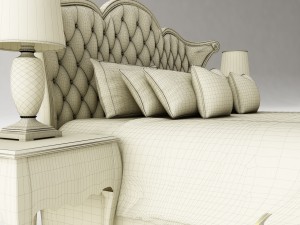 bedroom set 026 Model 3D