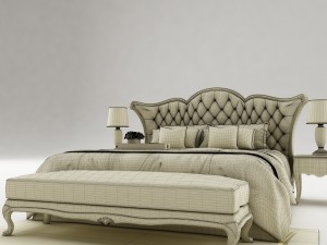 bedroom set 026 Model 3D