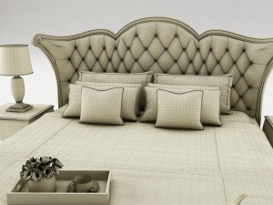 bedroom set 026 Model 3D