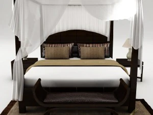 bedroom set 027 3D Model