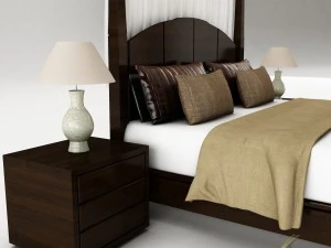 bedroom set 027 3D Model