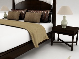 bedroom set 027 Model 3D