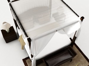 bedroom set 027 Model 3D