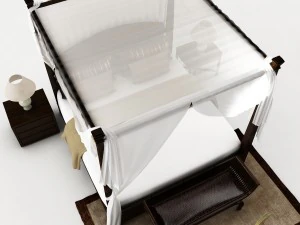 bedroom set 027 3D Model