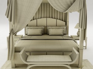bedroom set 027 Model 3D