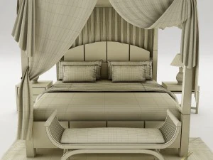 bedroom set 027 3D Model